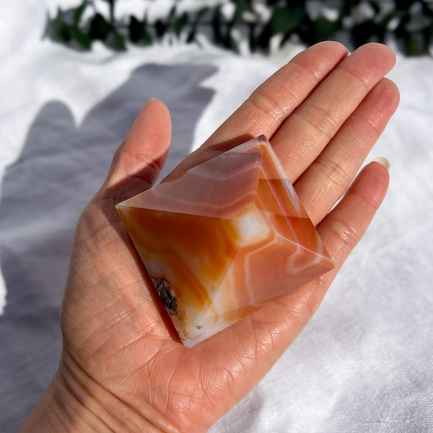 Carnelian Crystal Pyramid Medium D