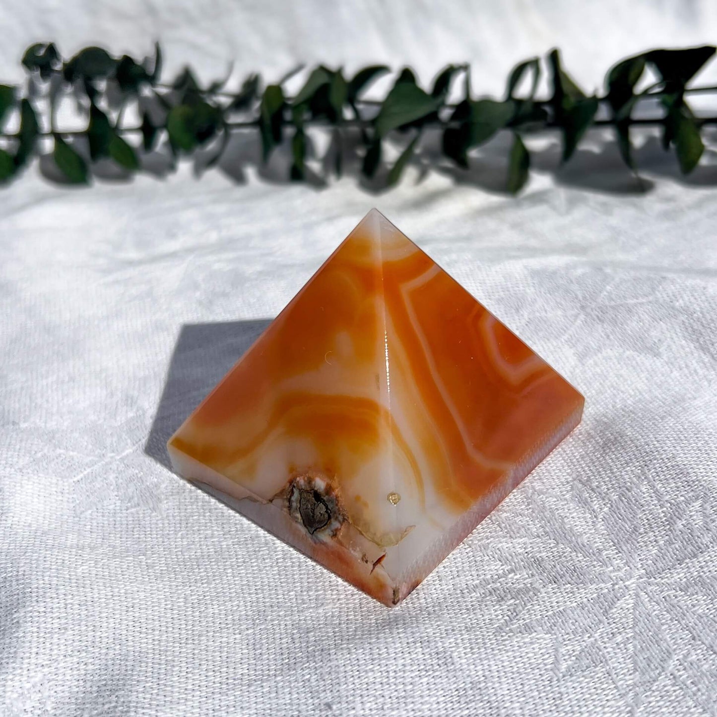 Carnelian Crystal Pyramid Medium D