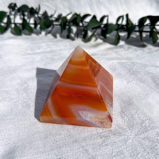 Carnelian Crystal Pyramid Medium D