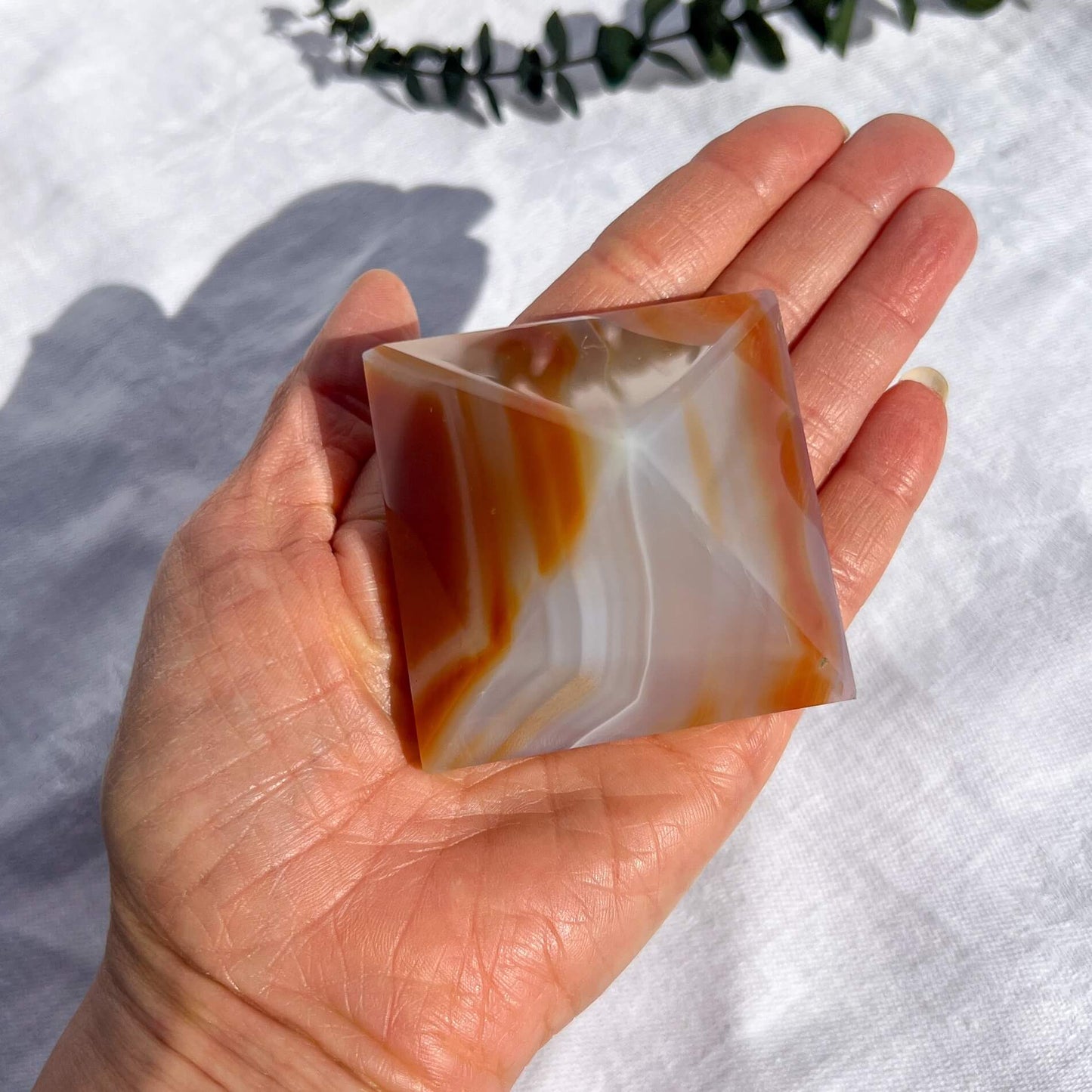 Carnelian Crystal Pyramid Medium E