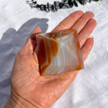 Carnelian Crystal Pyramid Medium E