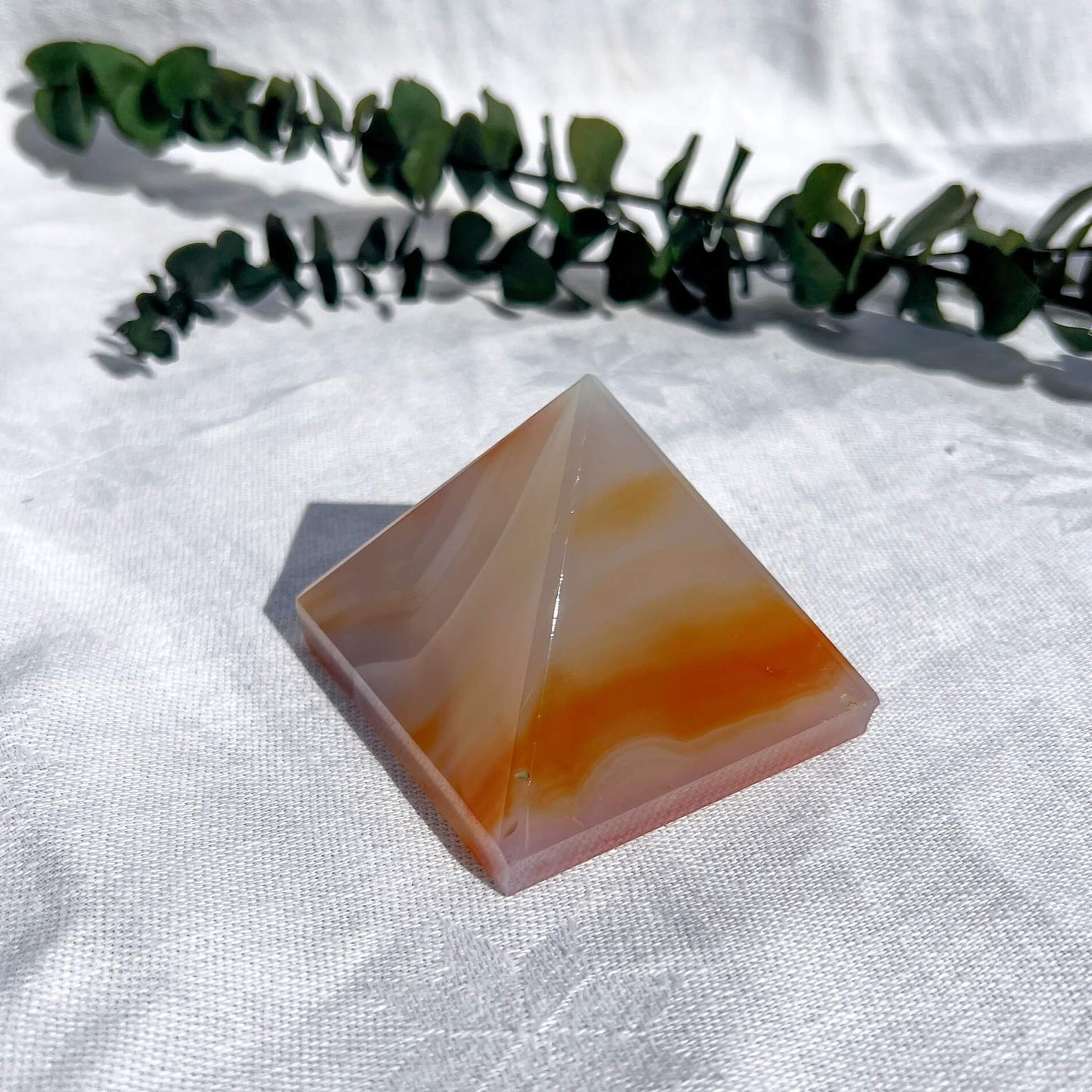 Carnelian Crystal Pyramid Medium E