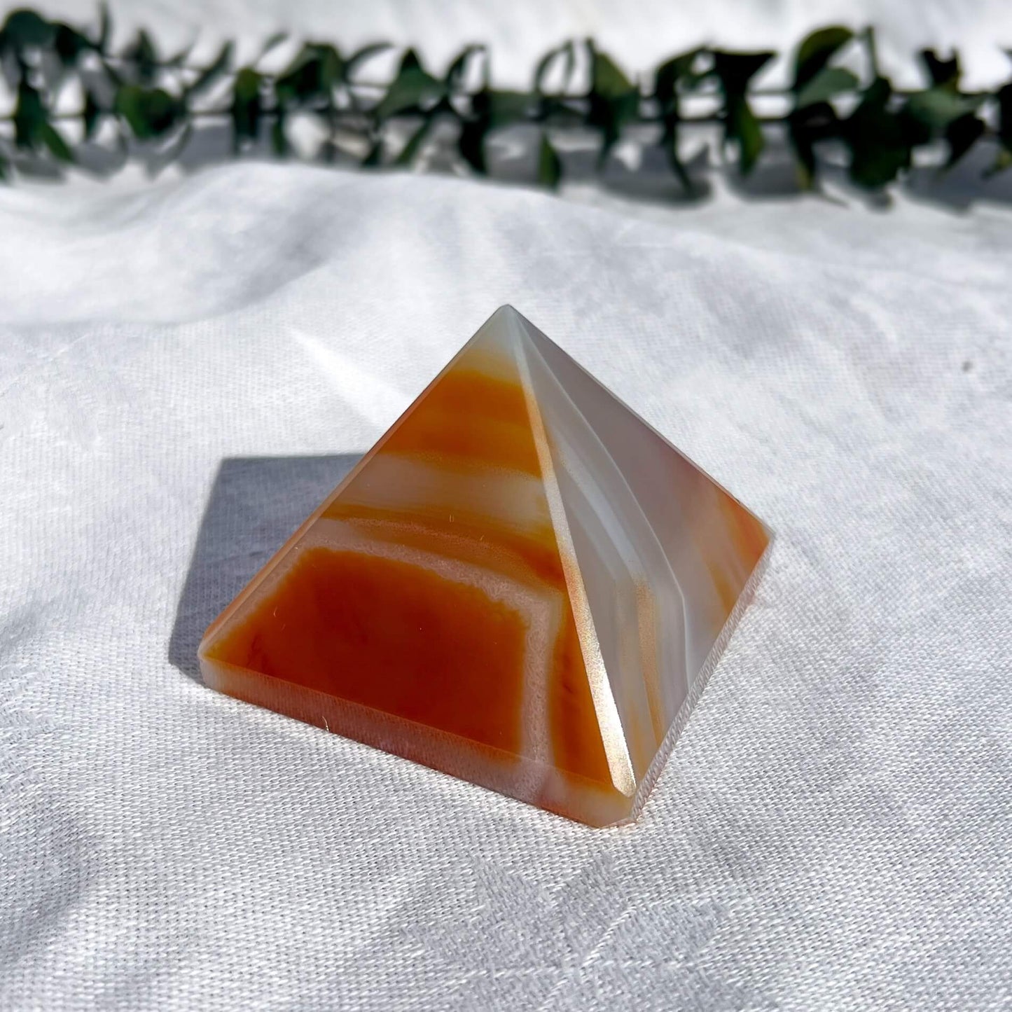 Carnelian Crystal Pyramid Medium E