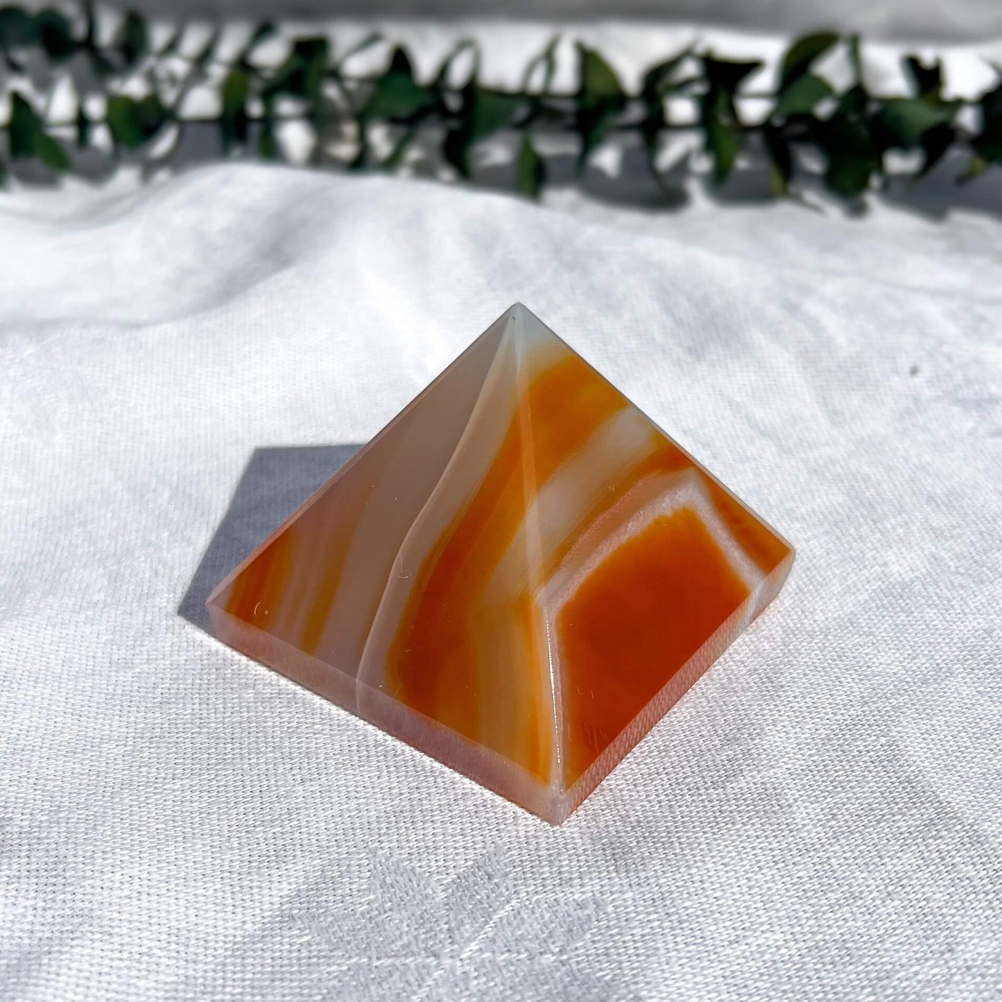 Carnelian Crystal Pyramid Medium E