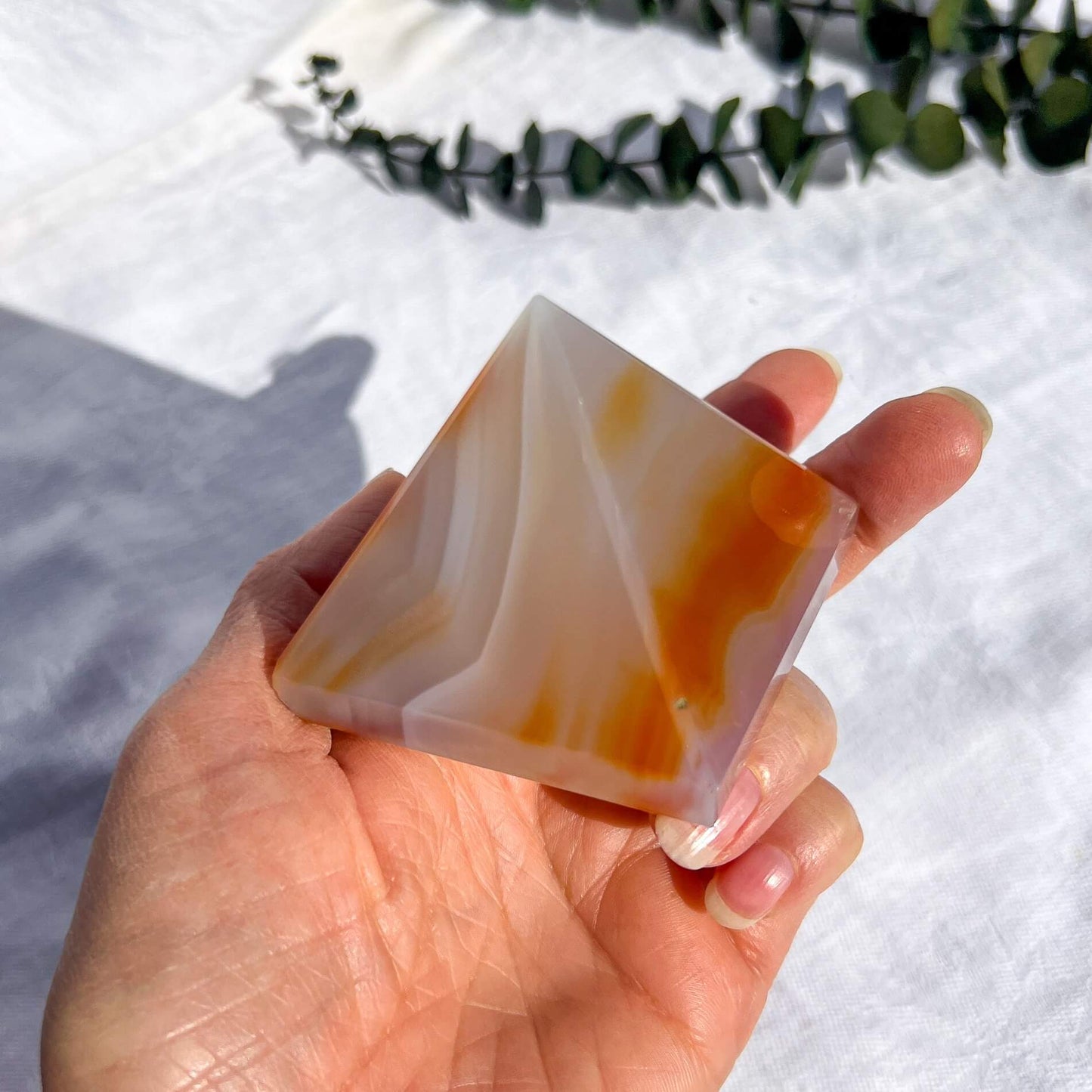 Carnelian Crystal Pyramid Medium E