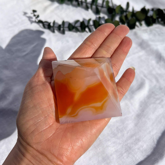 Carnelian Crystal Pyramid Medium F