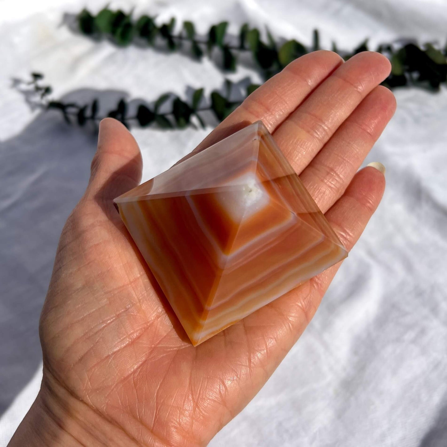 Carnelian Crystal Pyramid Medium G