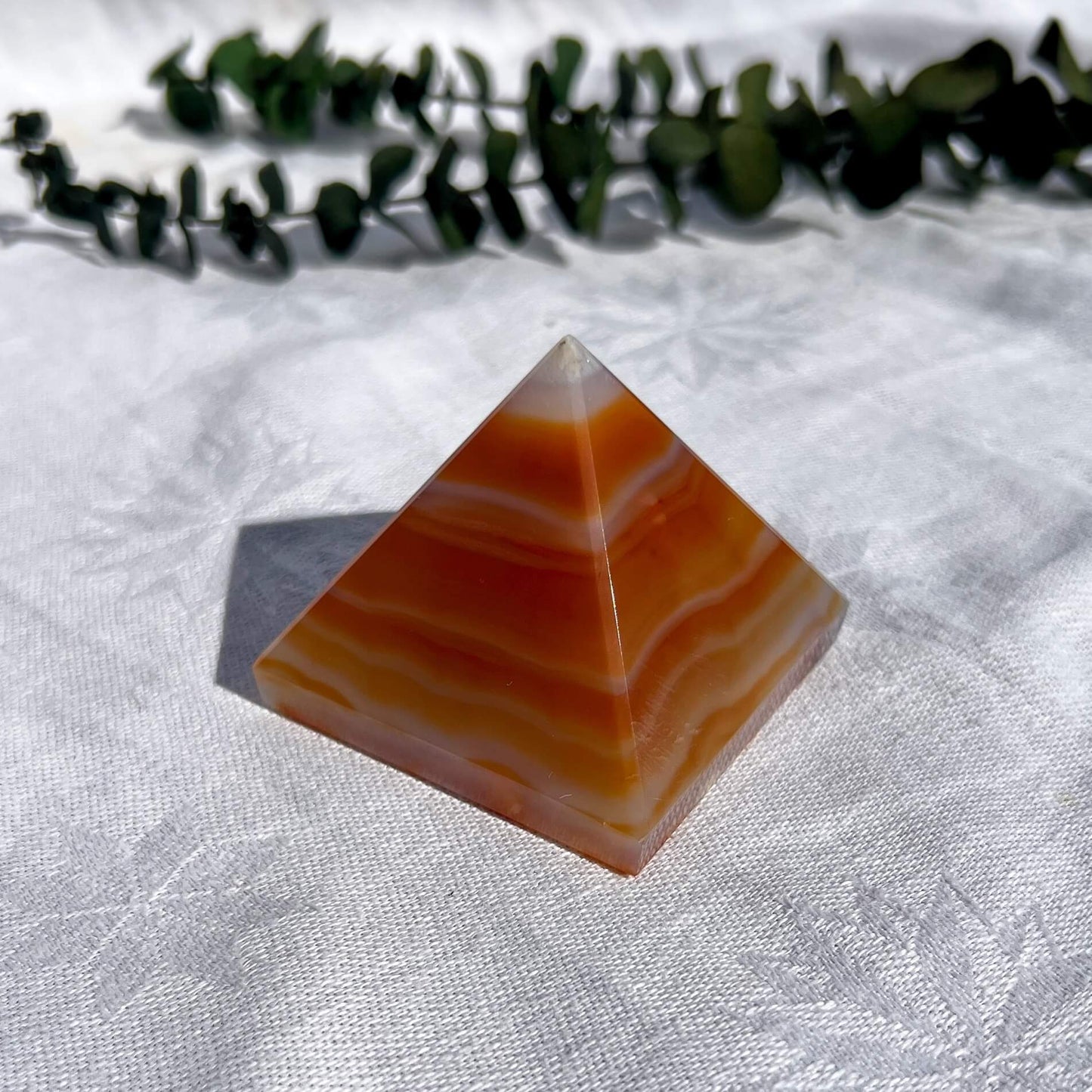 Carnelian Crystal Pyramid Medium G