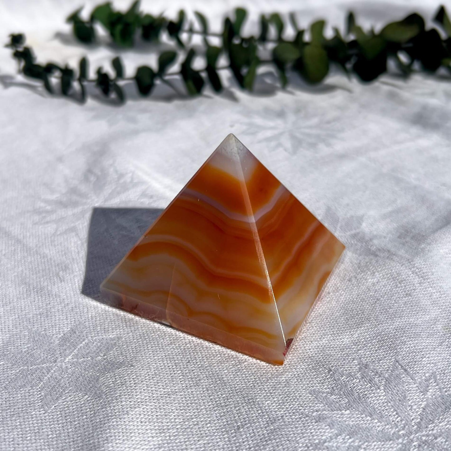 Carnelian Crystal Pyramid Medium G