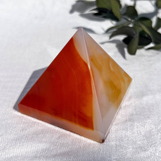 Carnelian Crystal Pyramid Large F