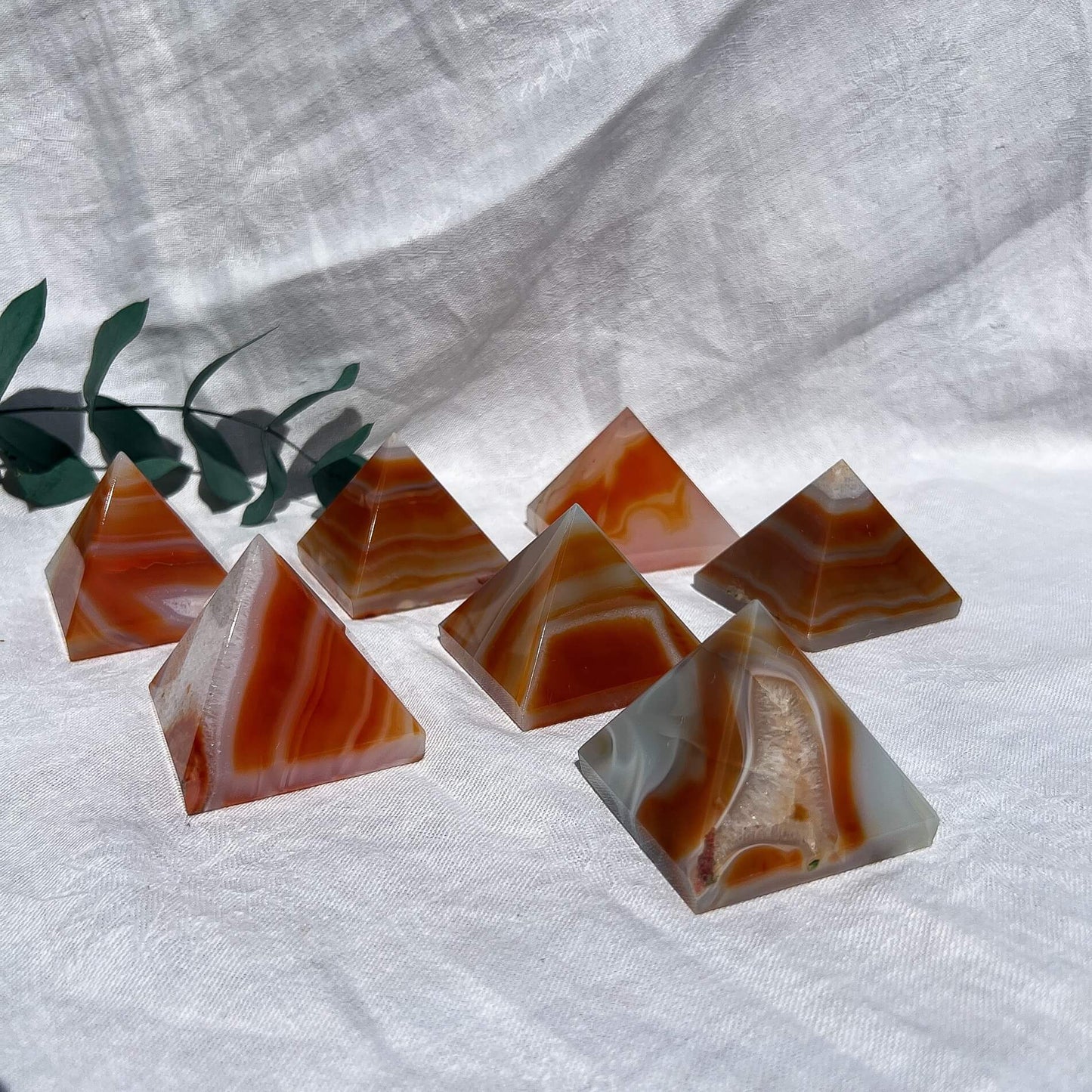 Carnelian Crystal Pyramid Medium D