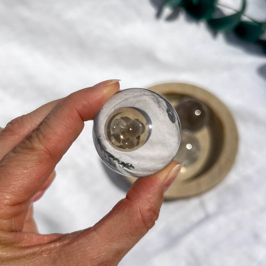 Clear Quartz Crystal Sphere - Large