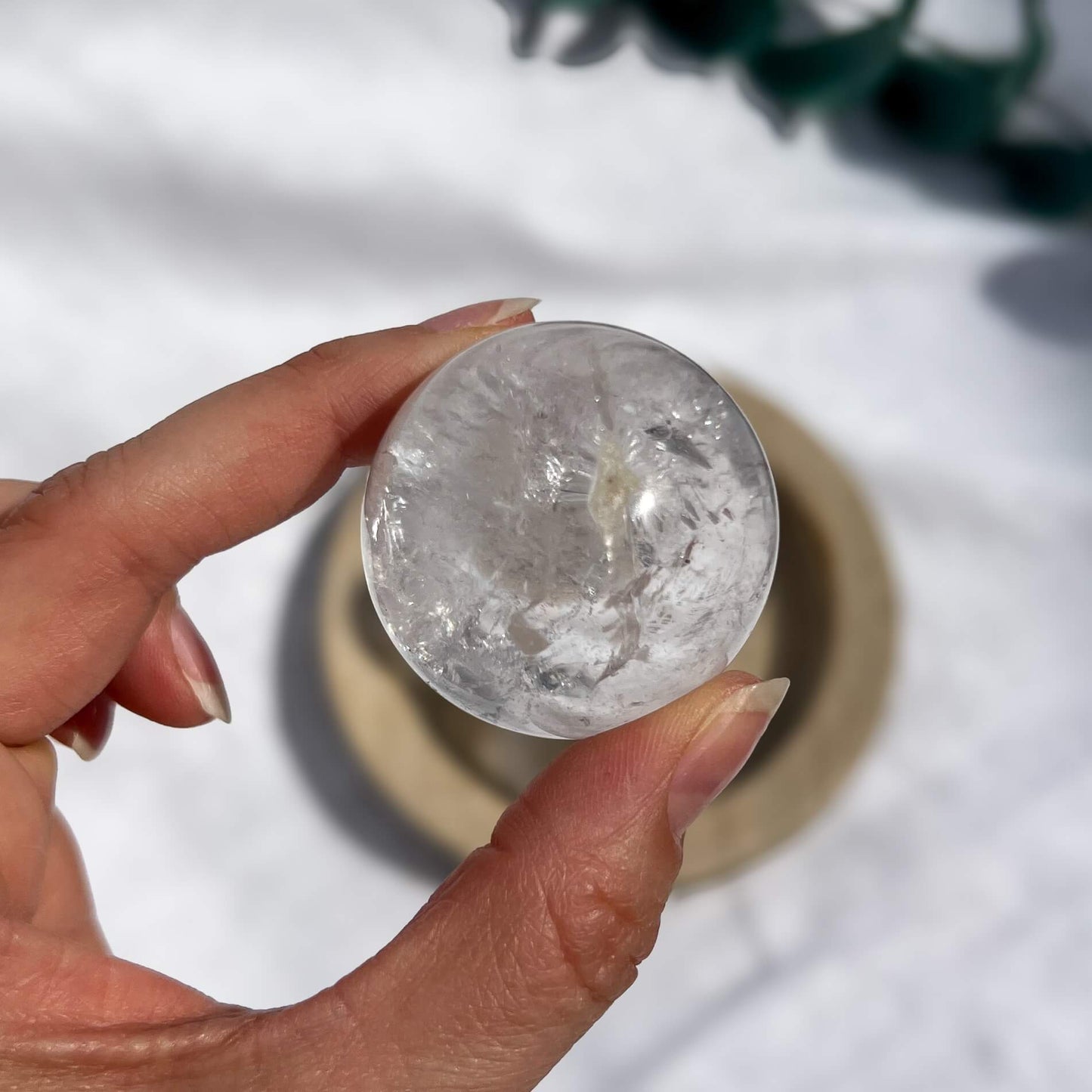 Clear Quartz Crystal Sphere - Large