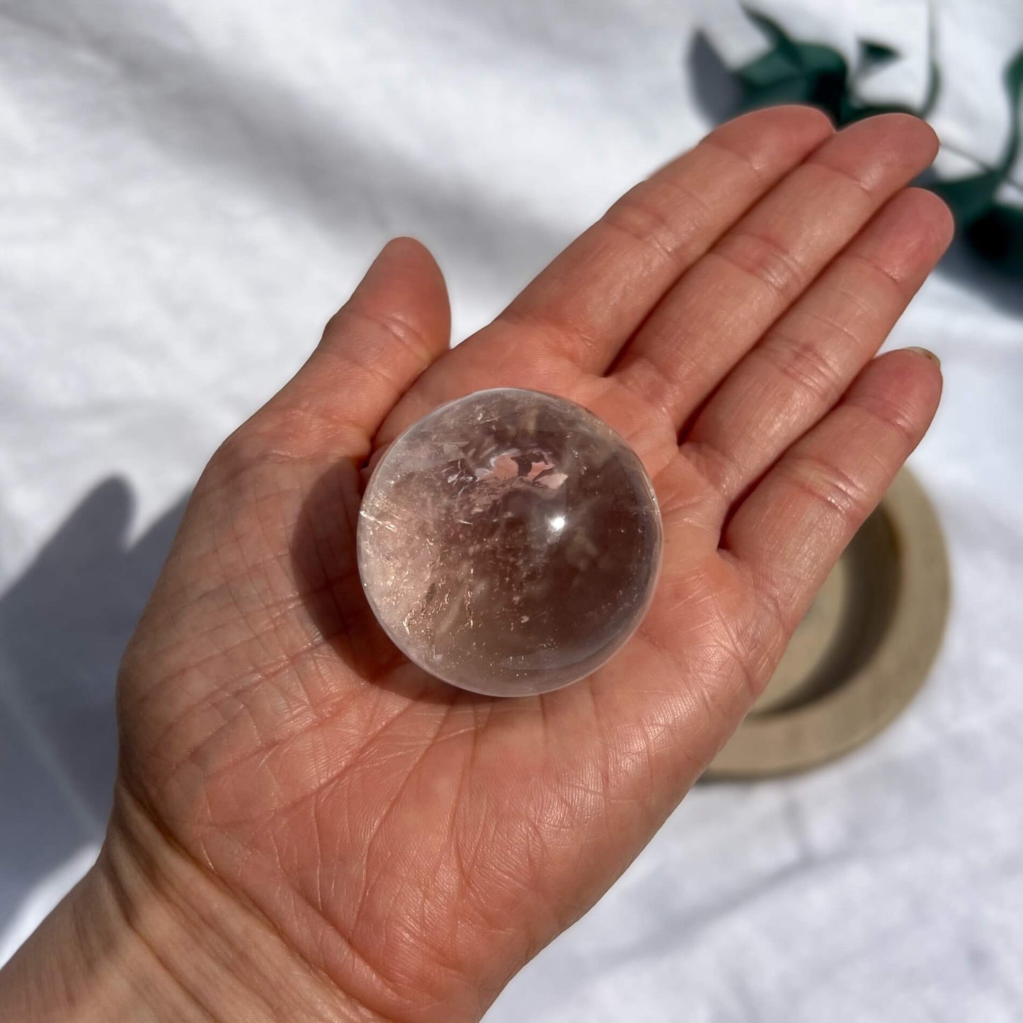 Clear Quartz Crystal Sphere - Large