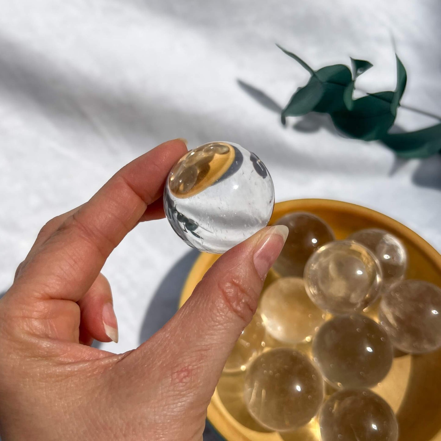 Clear Quartz Crystal Sphere - Medium