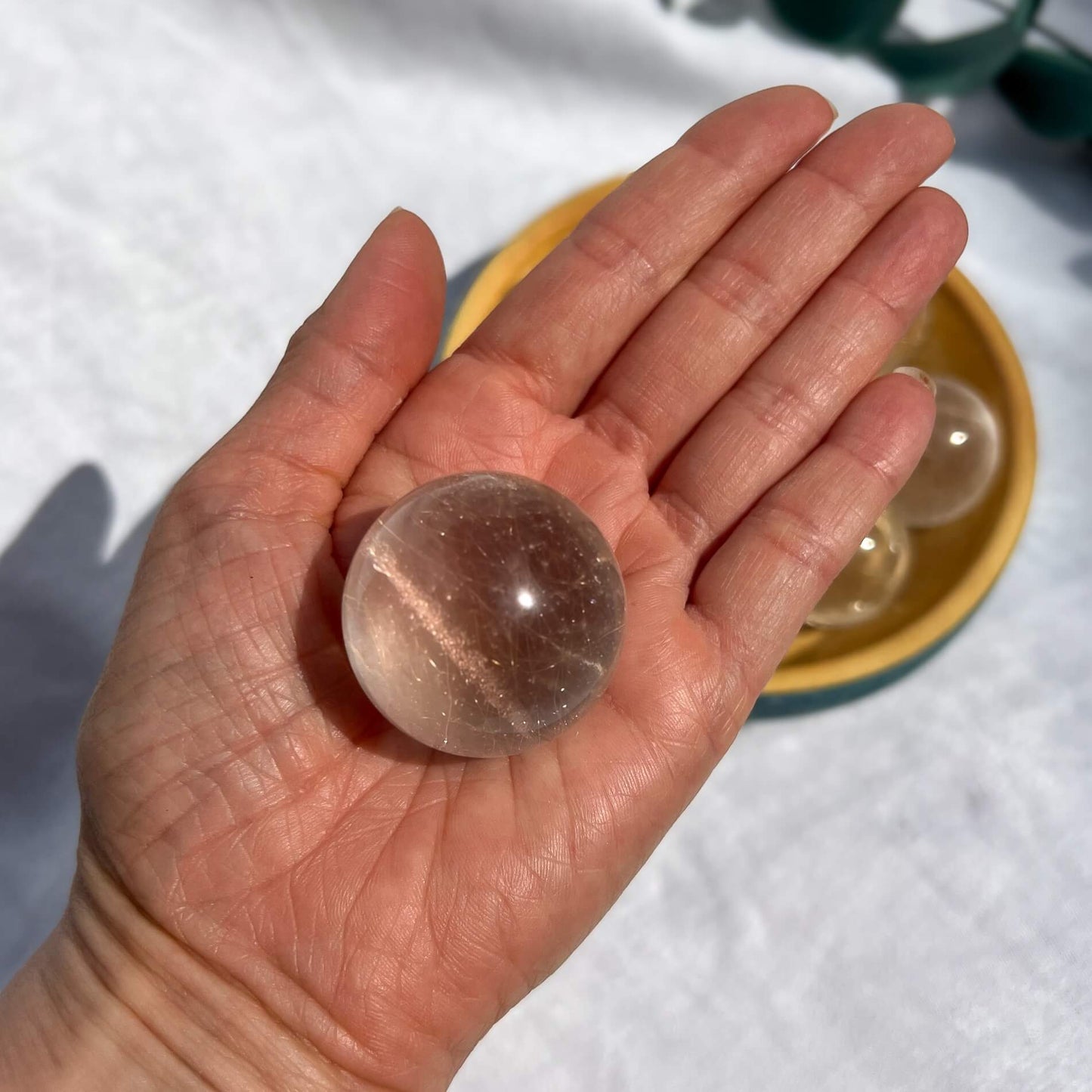 Clear Quartz Crystal Sphere - Medium