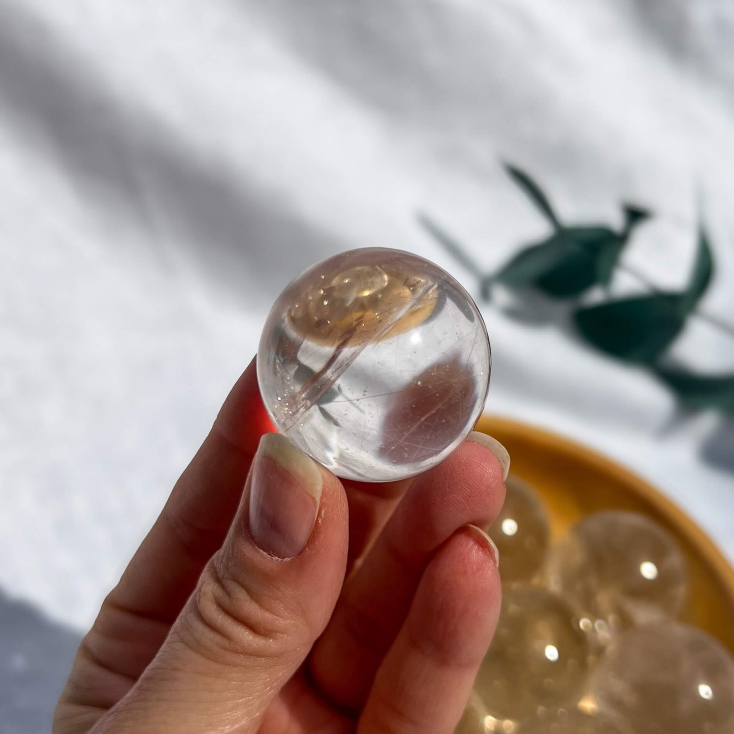 Clear Quartz Crystal Sphere - Medium