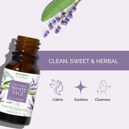 White Sage & Lavender Essential Oil Blend (10ml)