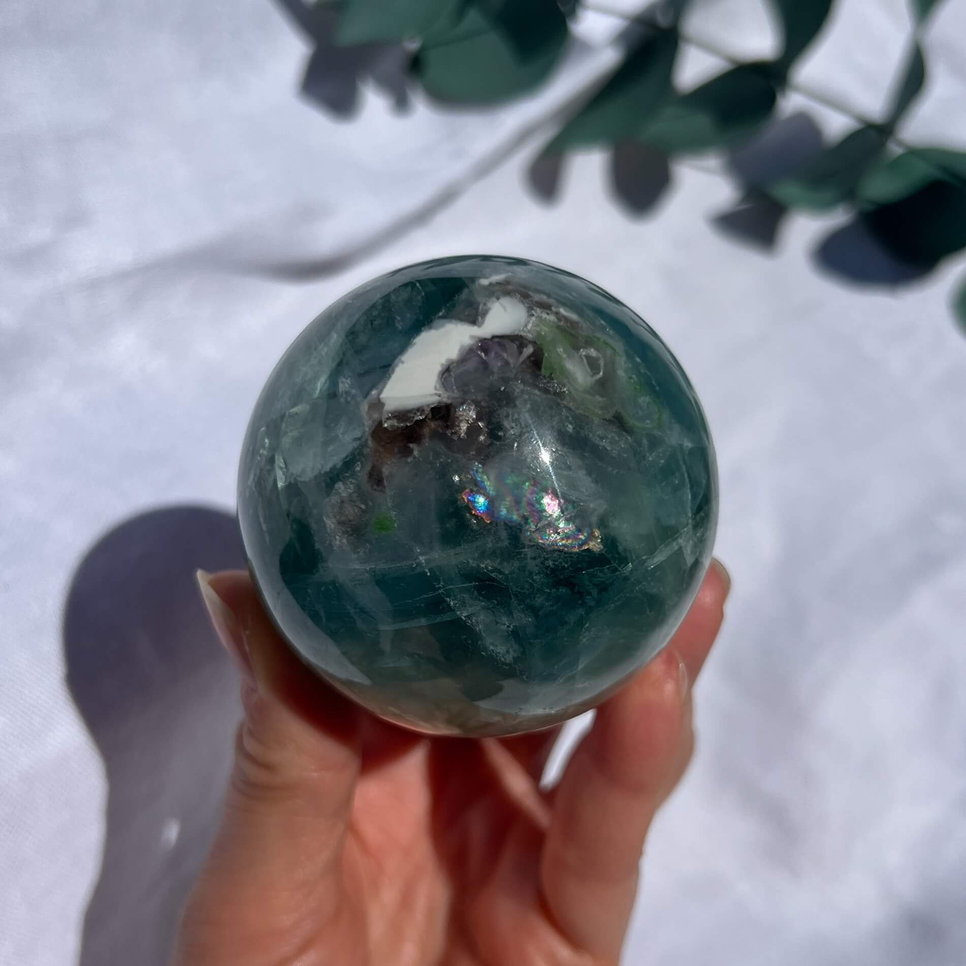Fluorite Sphere E (Green & Blue)