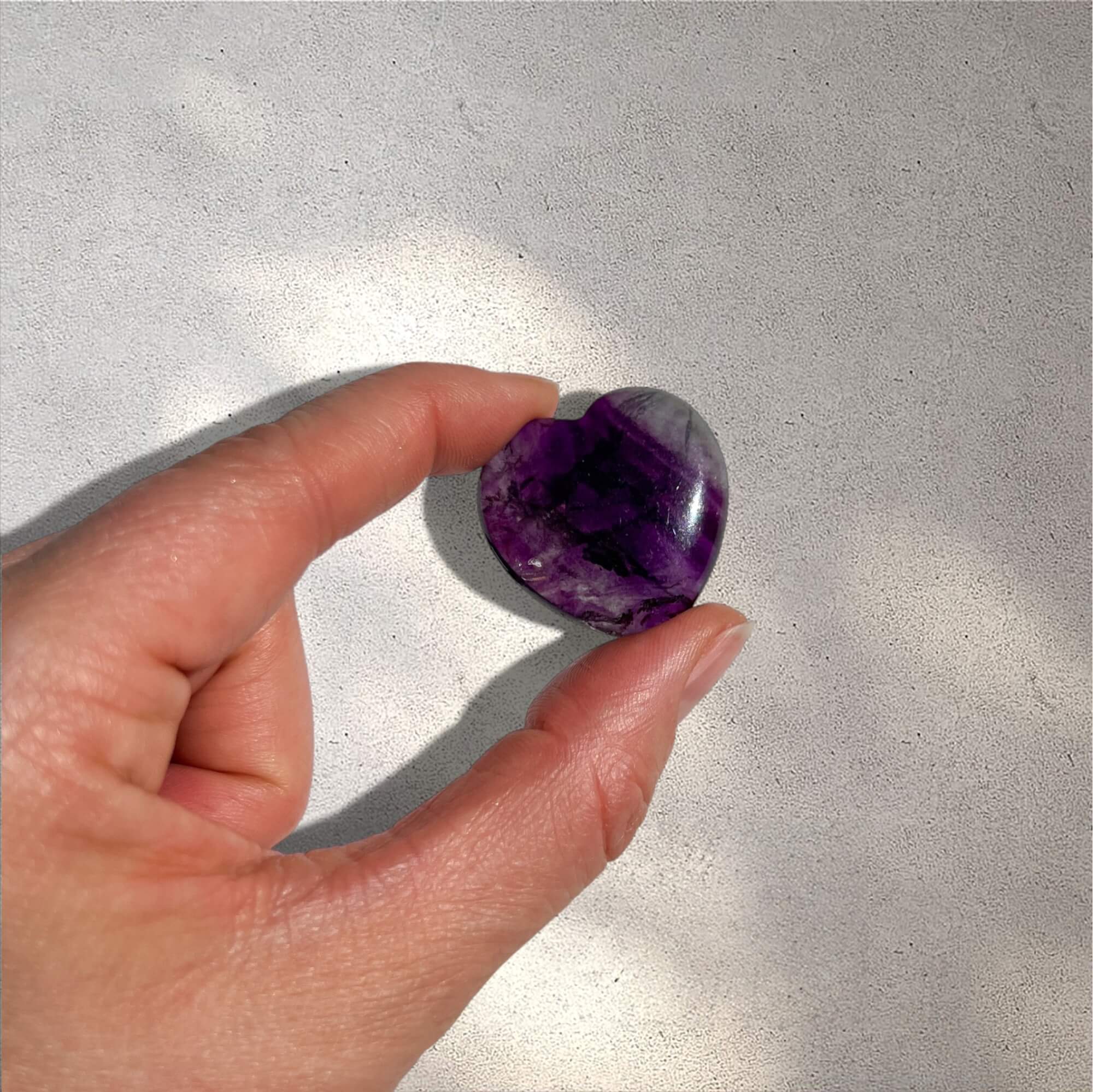 Crystal Heart | Fluorite | Focus