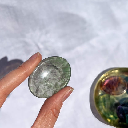 Healing Crystal Worry Stone: Fluorite