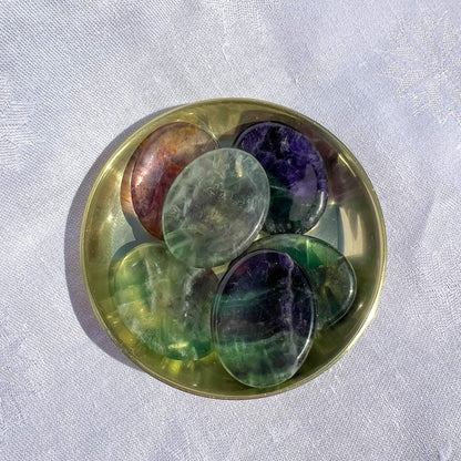 Healing Crystal Worry Stone: Fluorite