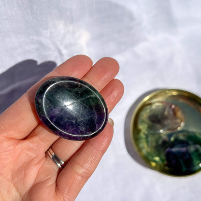 Healing Crystal Worry Stone: Fluorite