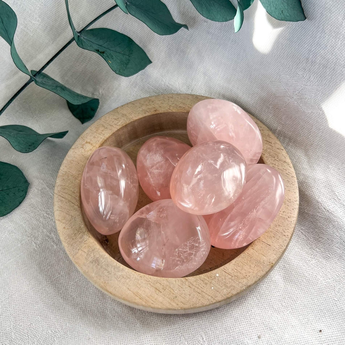 Rose Quartz Crystal palmstones