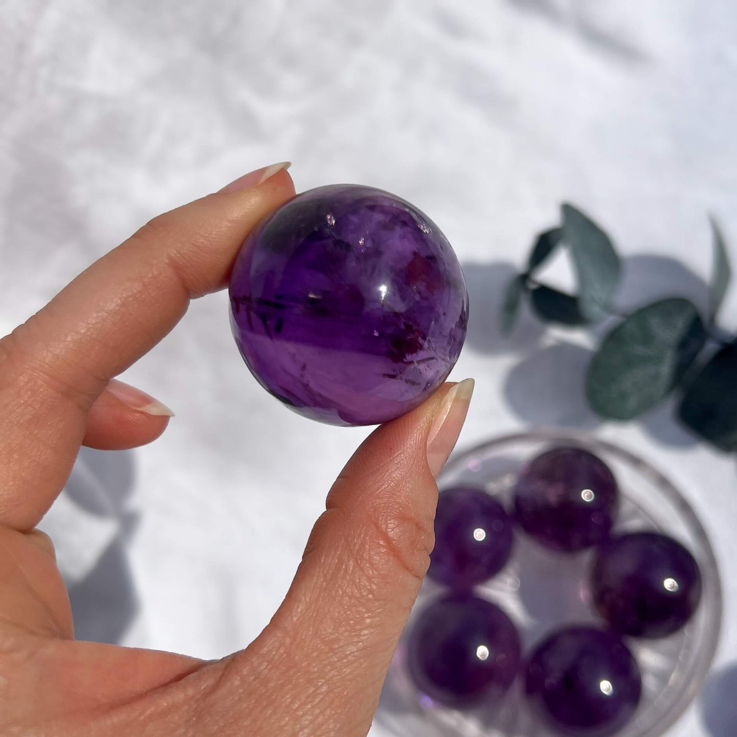 Amethyst Crystal Spheres - Super Extra Grade