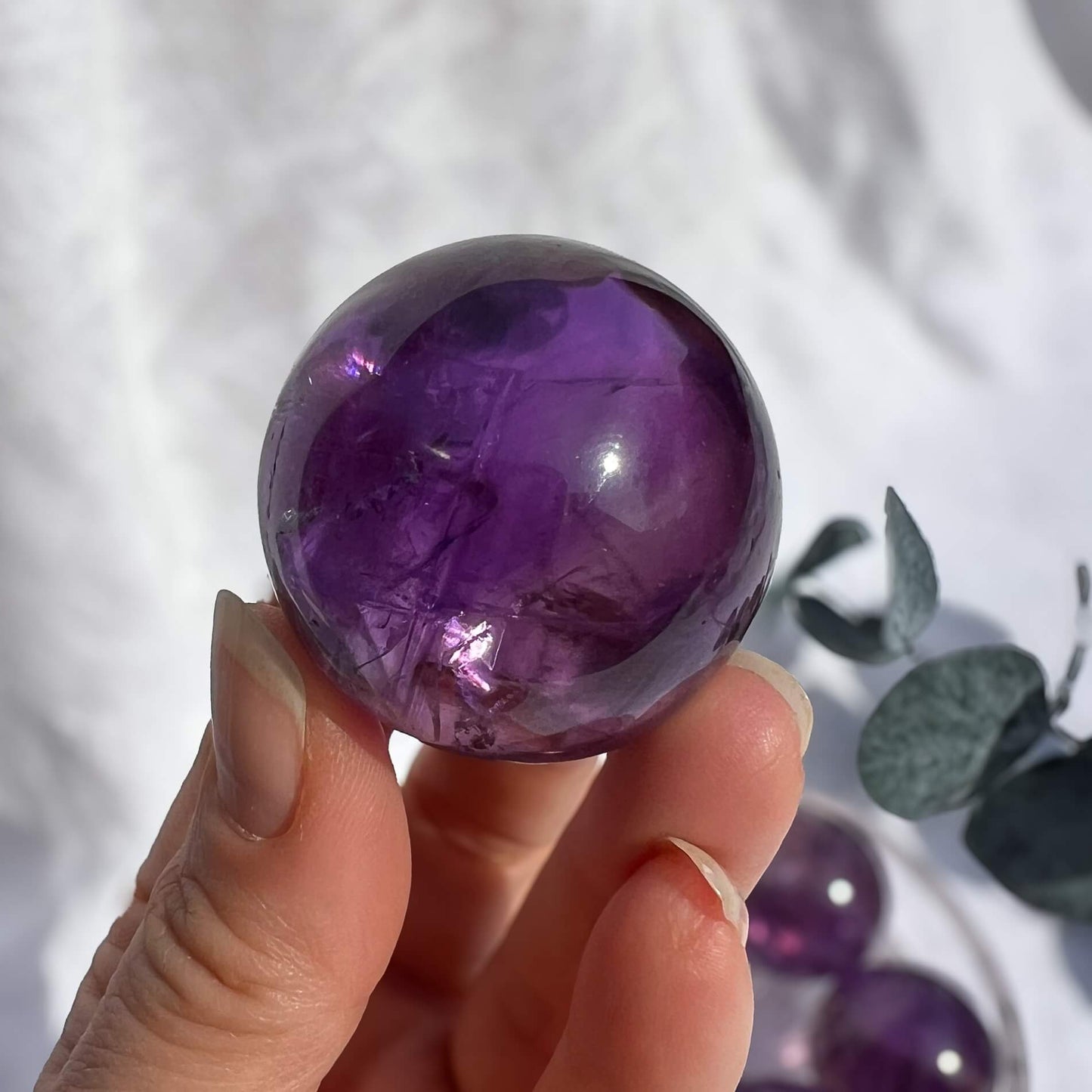 Amethyst Crystal Spheres - Super Extra Grade