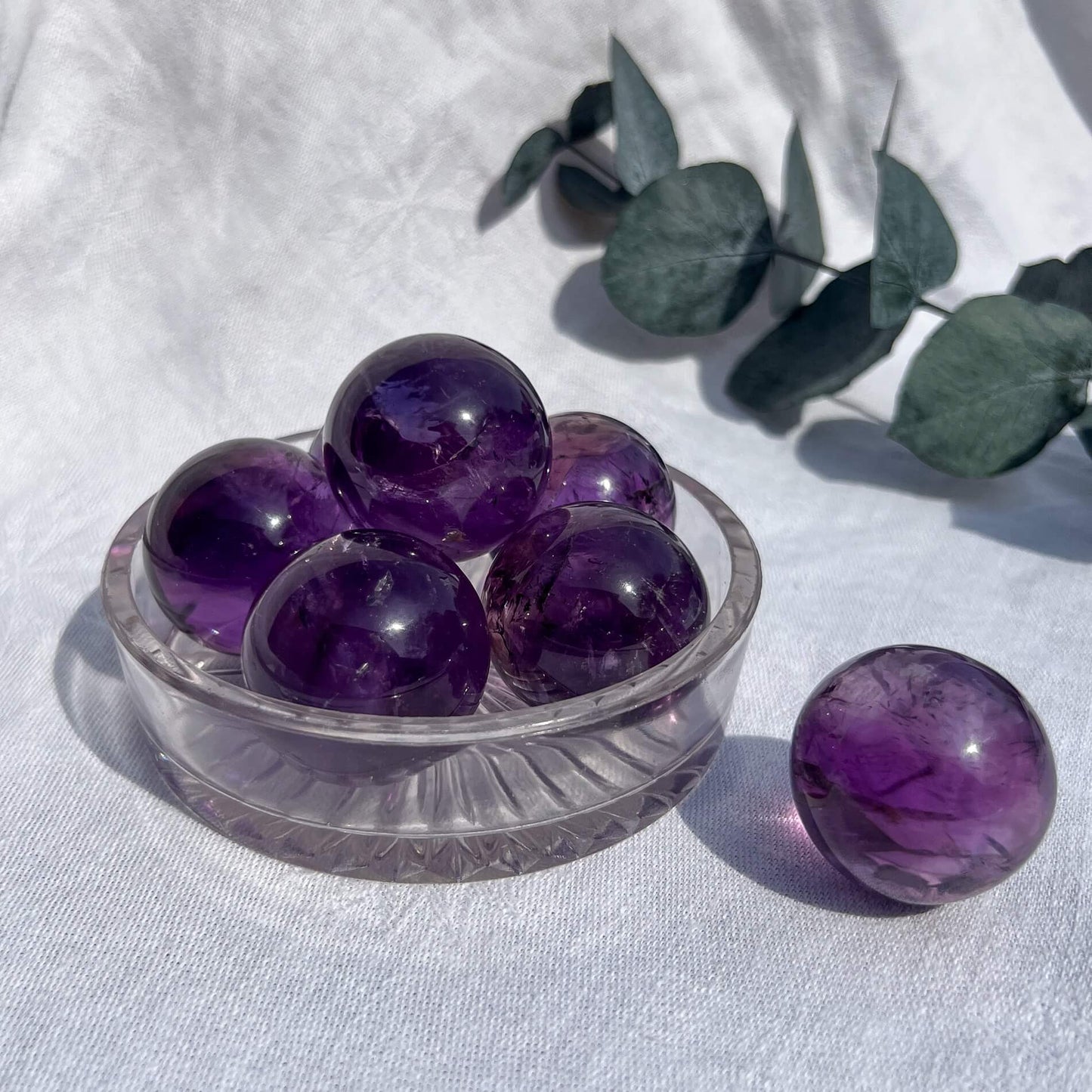 Amethyst Crystal Spheres - Super Extra Grade