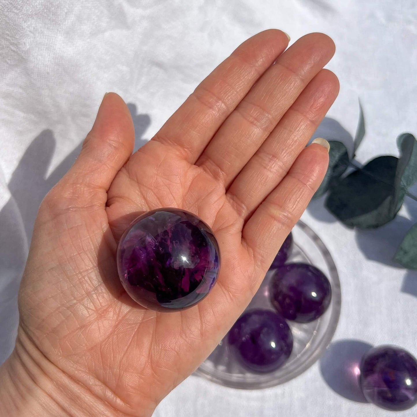 Amethyst Crystal Spheres - Super Extra Grade