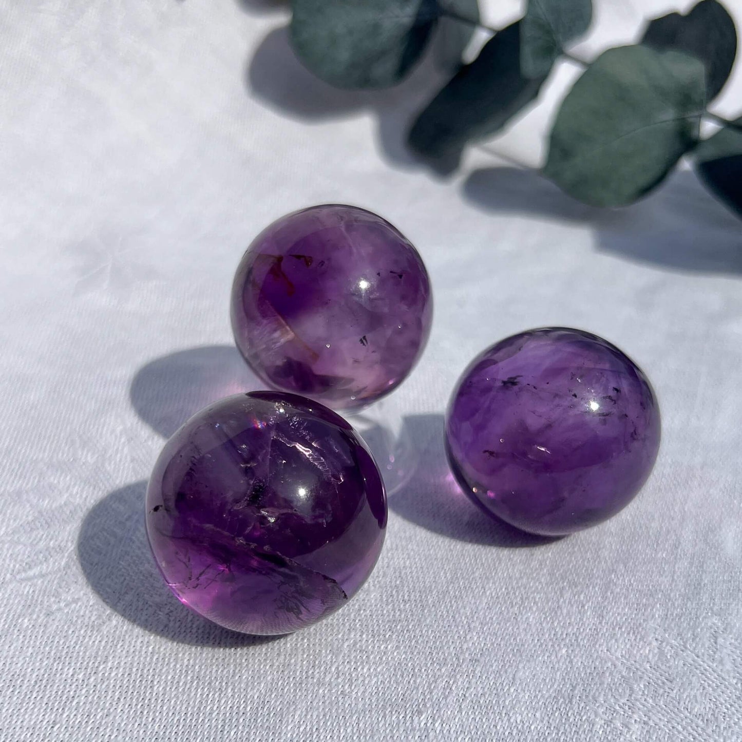 Amethyst Crystal Spheres - Super Extra Grade