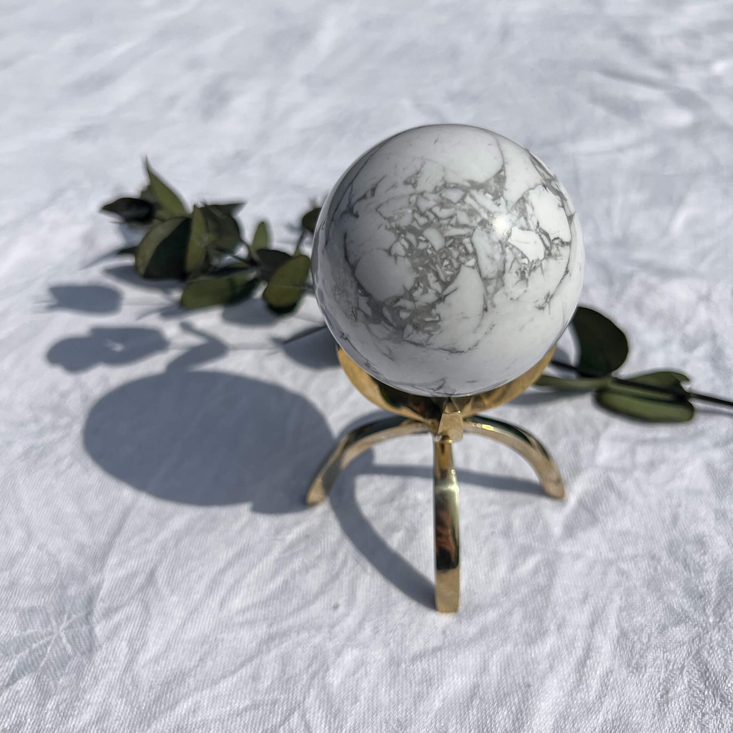 Howlite Crystal Sphere - B