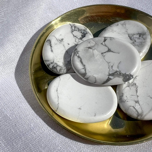 Howlite Crystal Worry Stone
