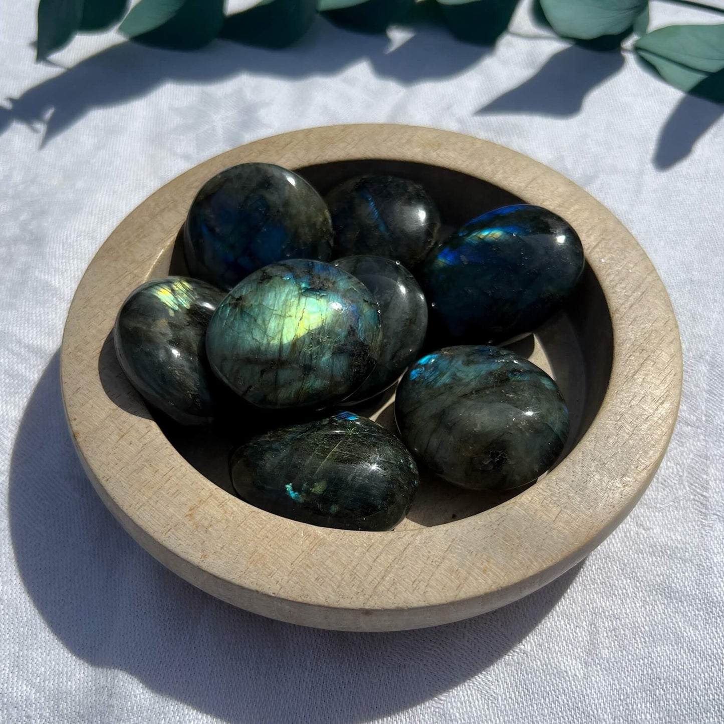 Labradorite Crystal Palmstones - Medium