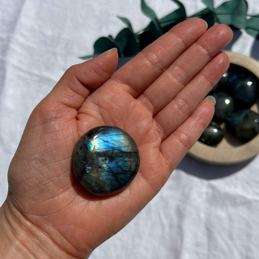 Labradorite Crystal Palmstones - Medium