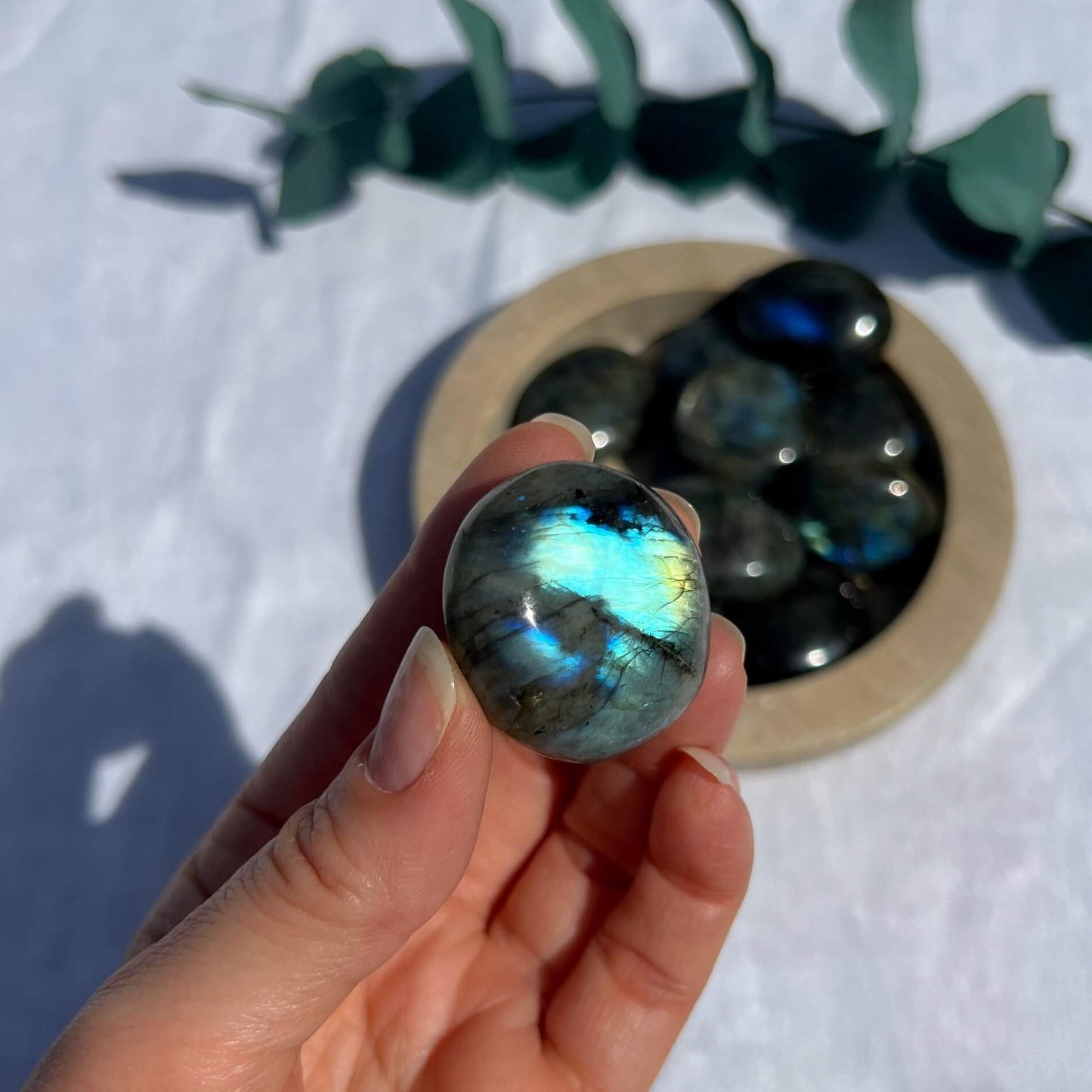 Labradorite Crystal Palmstones - Small