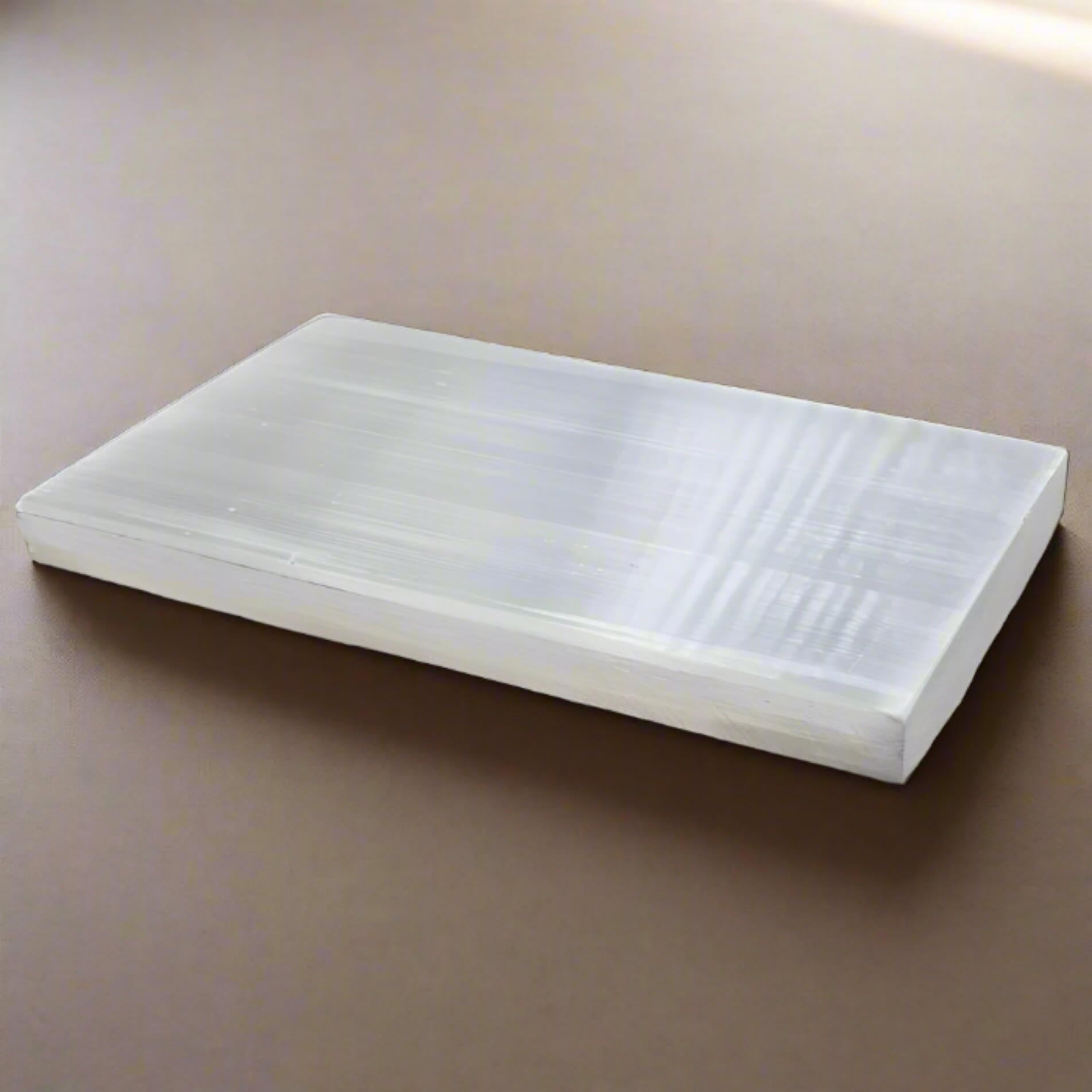 Selenite Charging Plate Rectangle