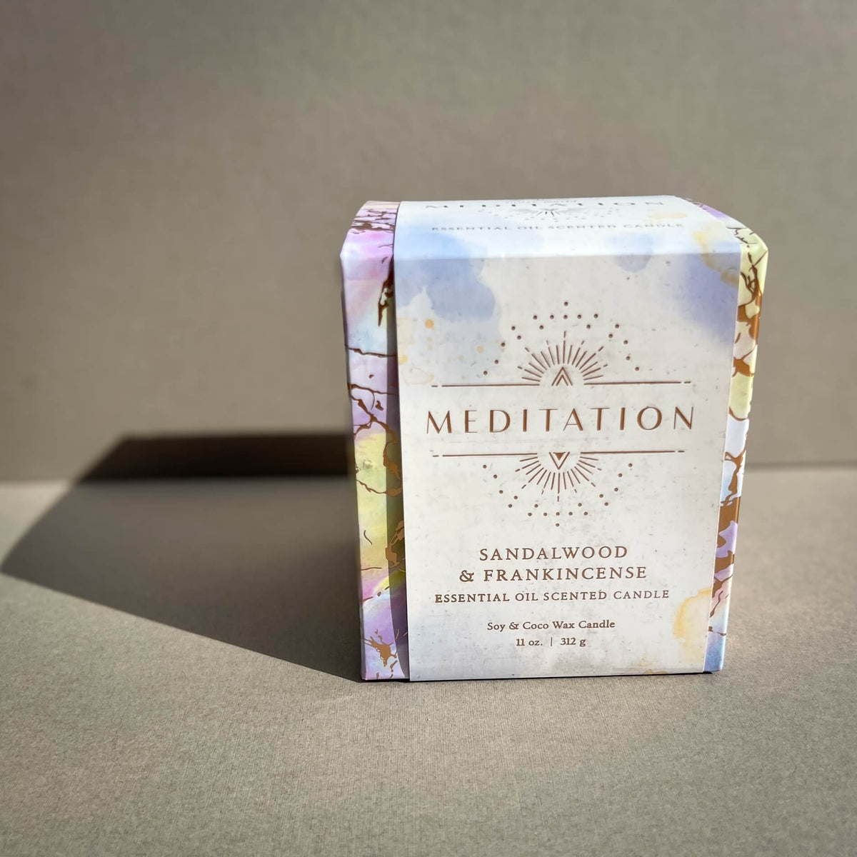 Meditation Candle: Sandalwood & Frankincense Essential Oil