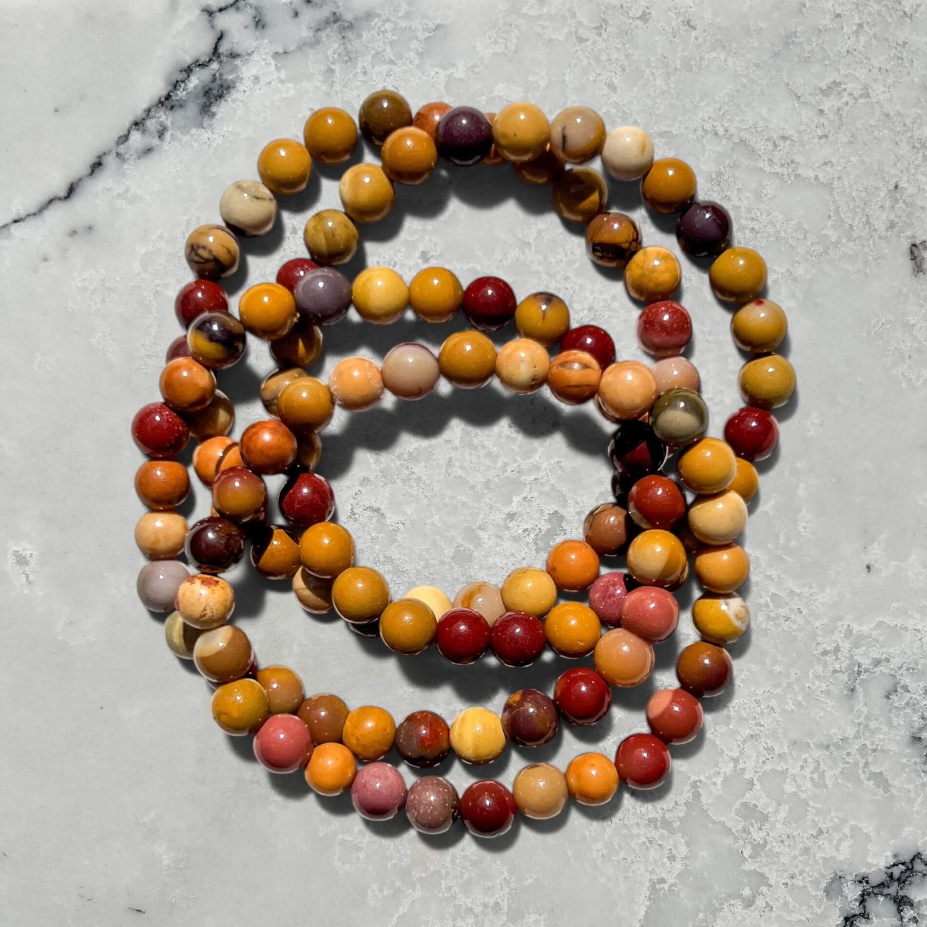 Crystal Bead Bracelet - Mookaite