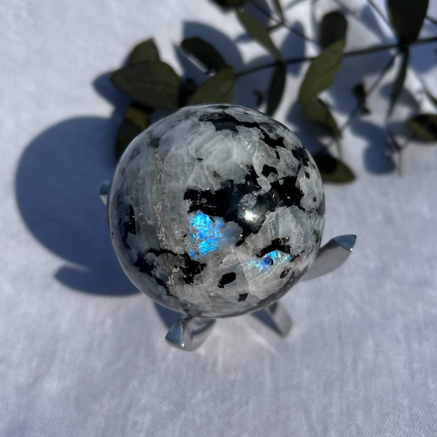 Rainbow Moonstone Sphere 64mm