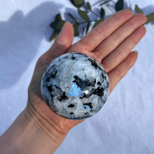 Rainbow Moonstone Sphere 64mm