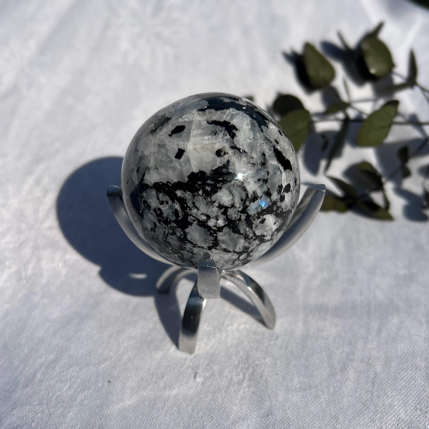 Rainbow Moonstone Sphere 64mm