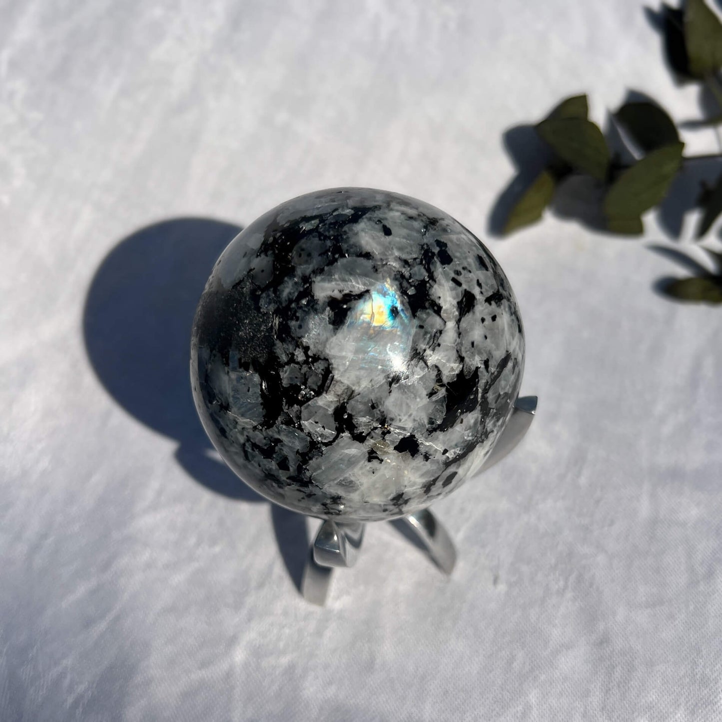 Rainbow Moonstone Sphere 72mm