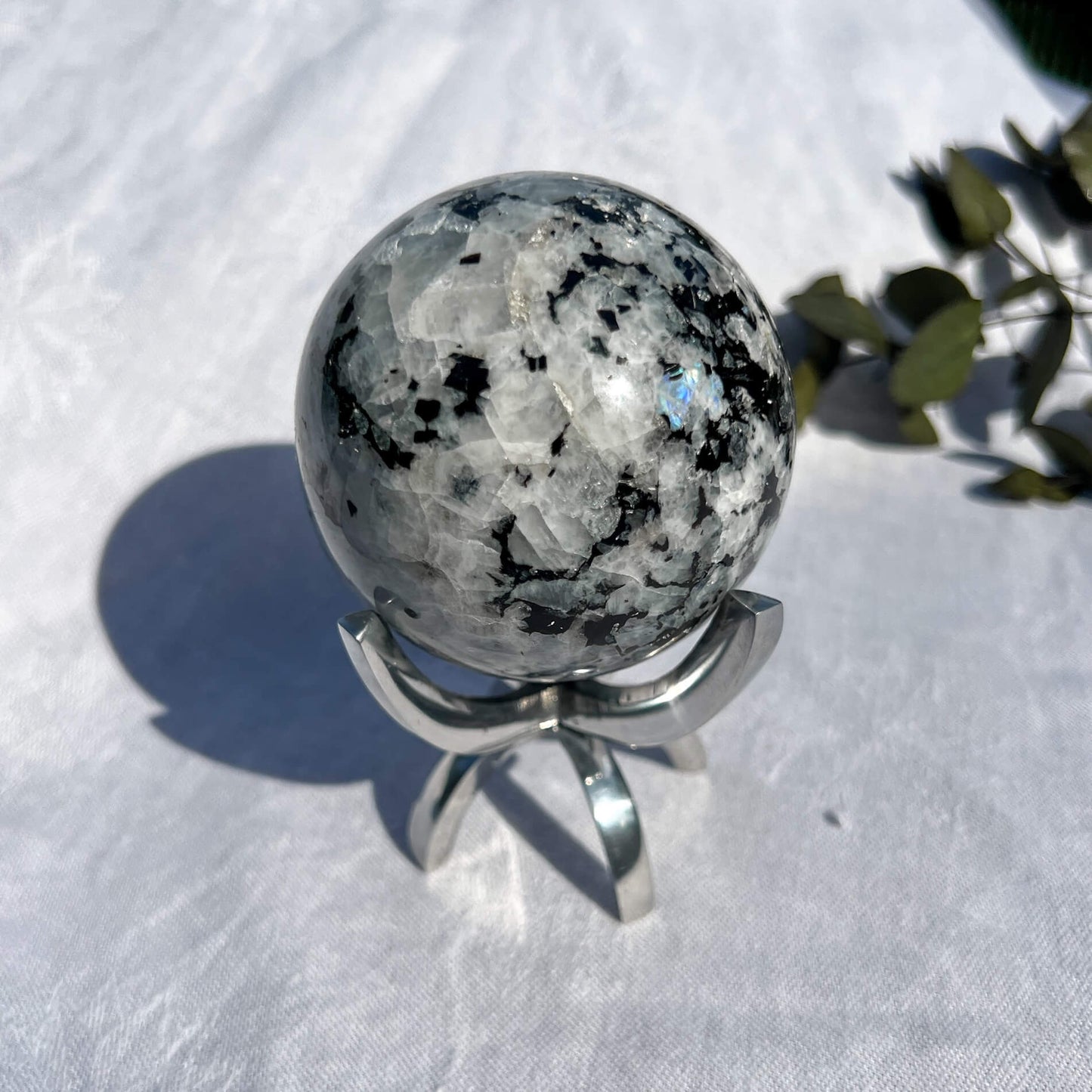 Rainbow Moonstone Sphere 72mm