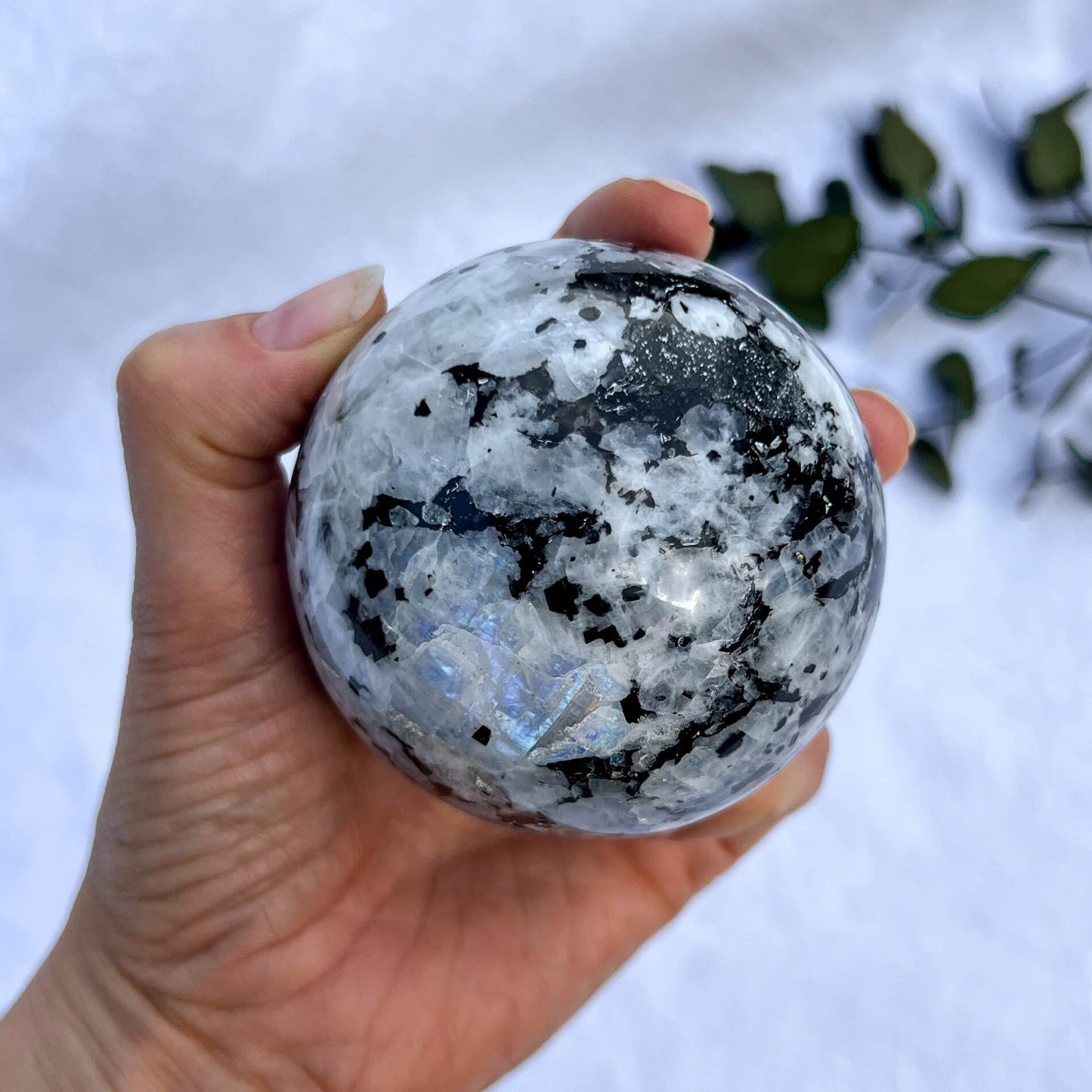 Rainbow Moonstone Sphere 72mm