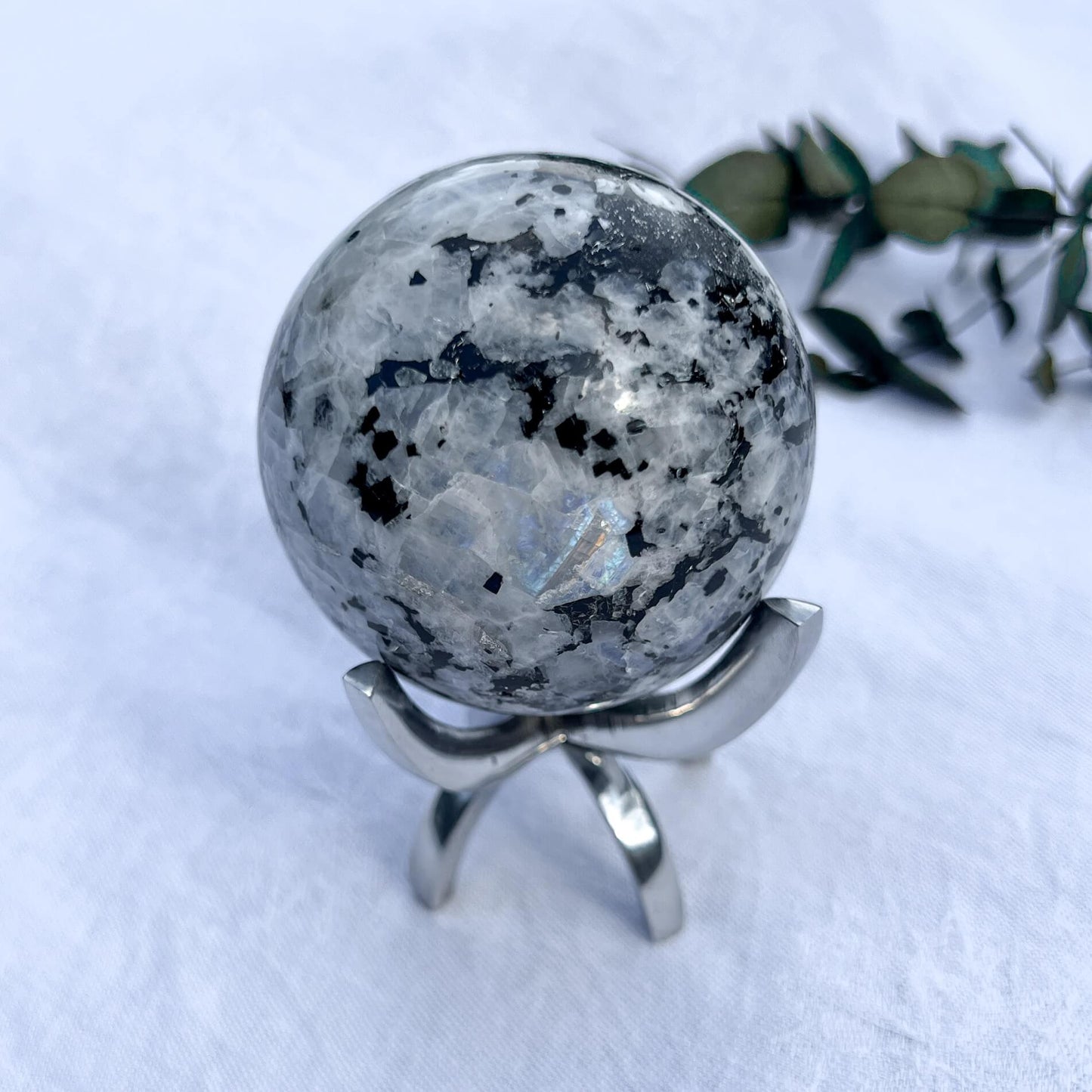 Rainbow Moonstone Sphere 72mm