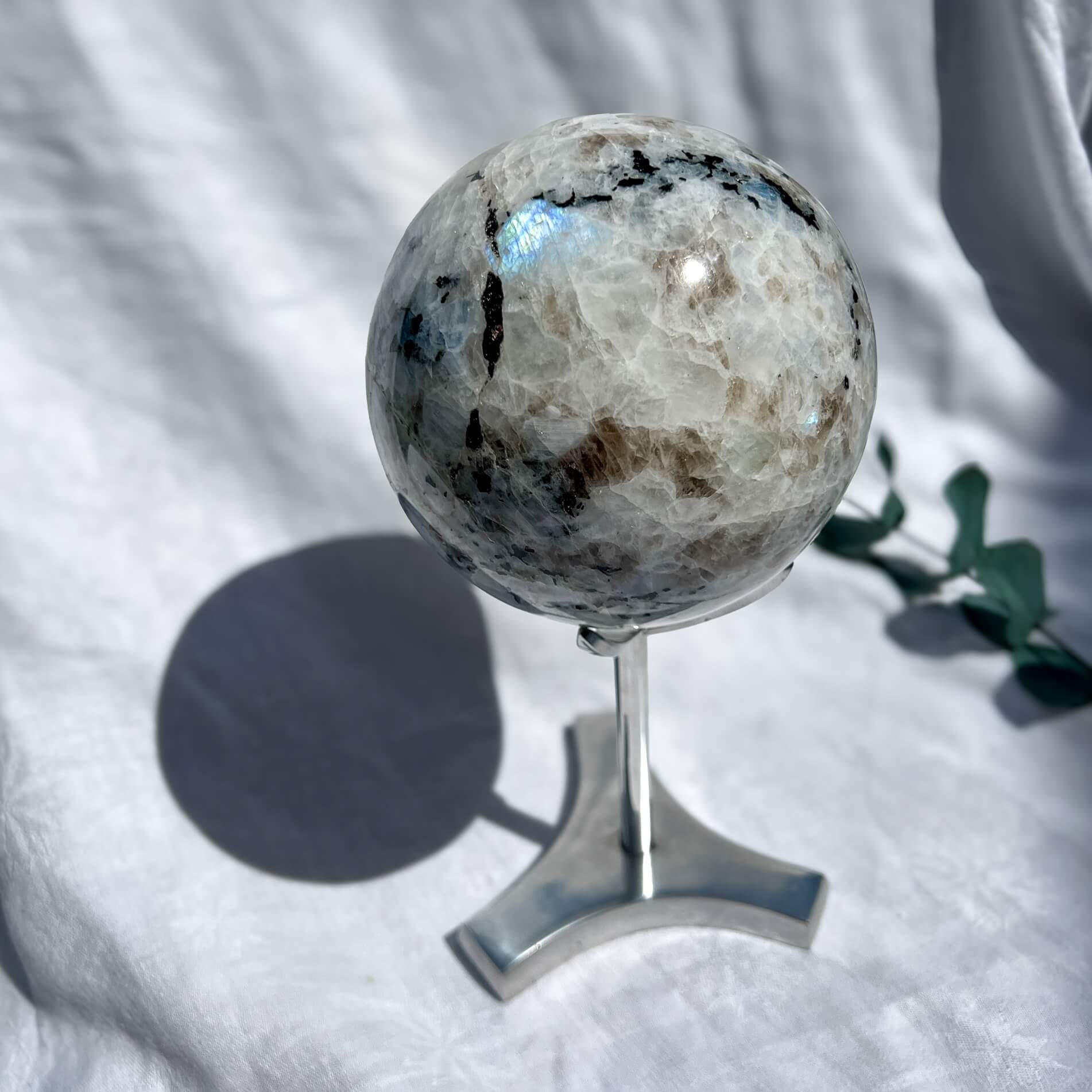 Rainbow Moonstone Sphere 135mm