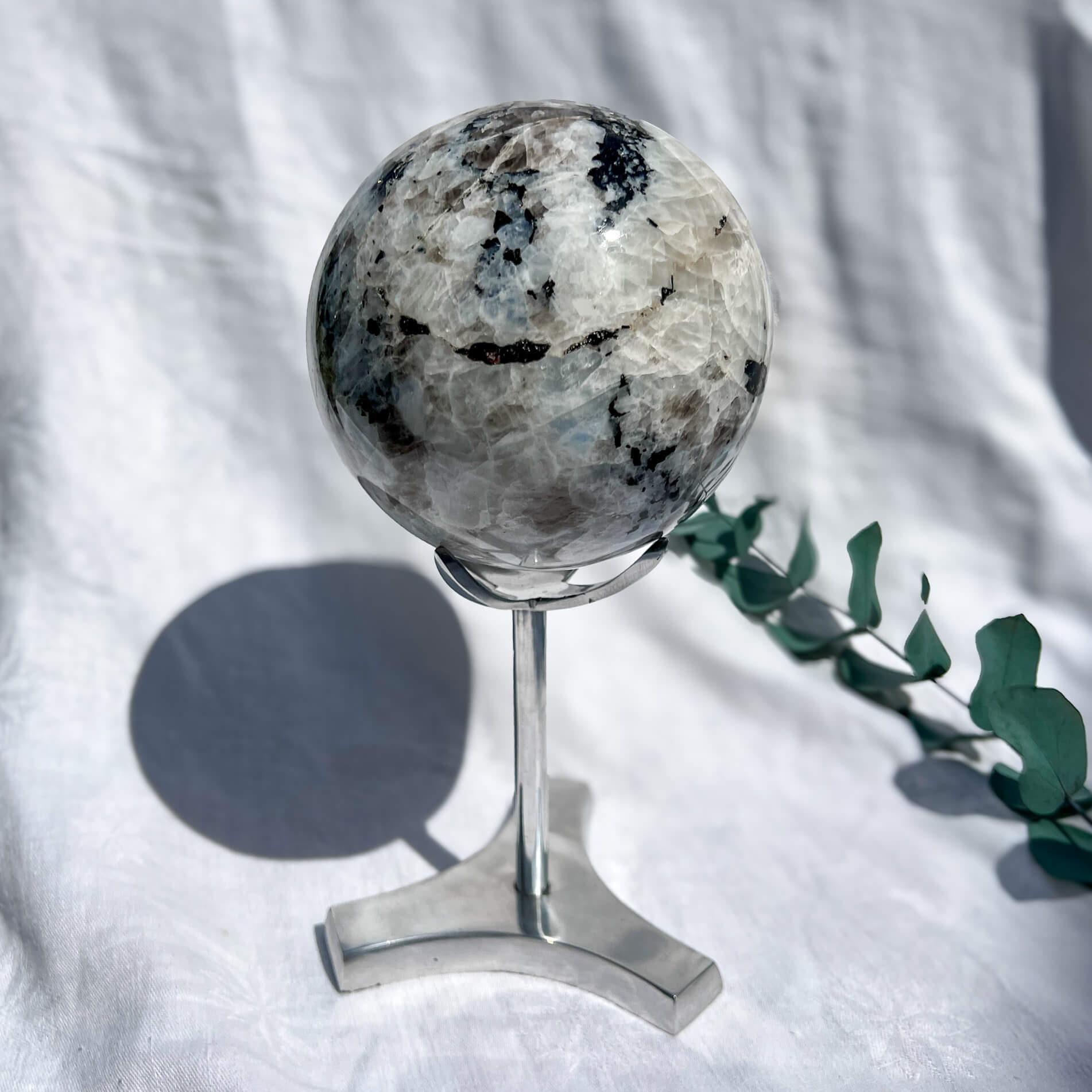 Rainbow Moonstone Sphere 135mm